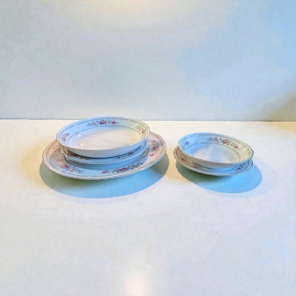 Floral Porcelain Dinnerware Set